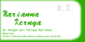marianna kernya business card